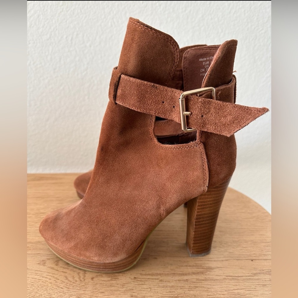 H&M Suede Booties Sz 8